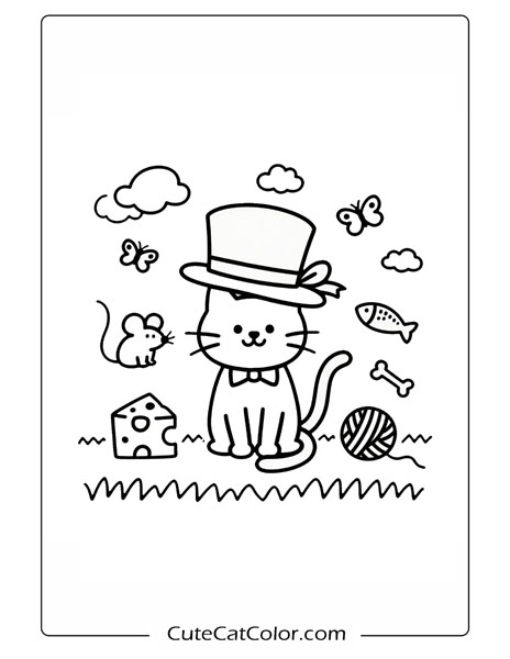 Cat In The Hat Coloring Page: Cat in the Hat Adventure
