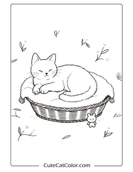 cat nap poppy playtime coloring page