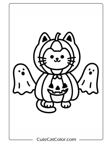 cute halloween black cat coloring pages pdf