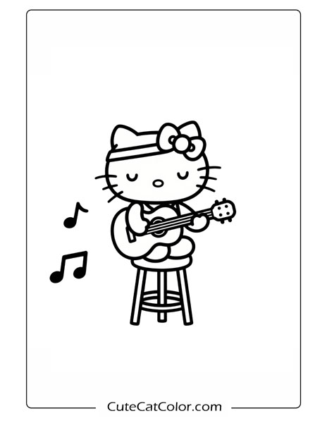 printable hello kitty coloring pages