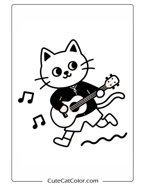 kitty cat coloring pages printable