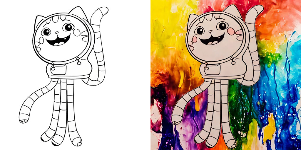 Gabby Cats Coloring Pages