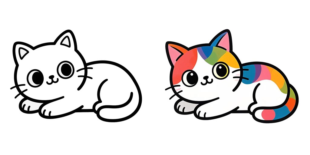 Kitty Cat Coloring Pages