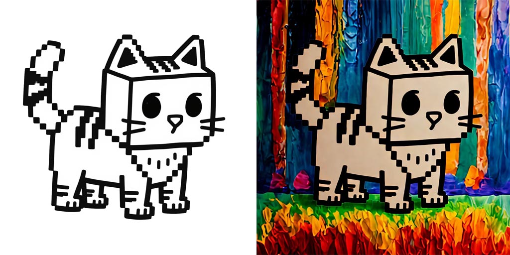 Minecraft Cat Coloring Pages